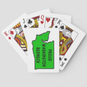 Stolzer Washington Redneck Spielkarten (Rückseite)