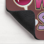 Stolzer Wein-Snob Mousepad (Ecke)