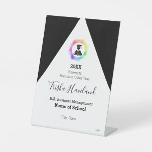 Stolzes Absolventen-Display HAMbWG Podest-Schild Sockelschild