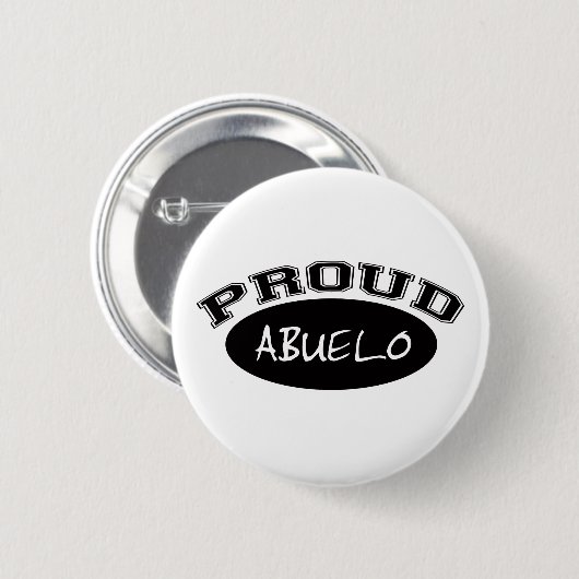 Stolzes Abuelo (Schwarzes) Button (Vorne & Hinten)