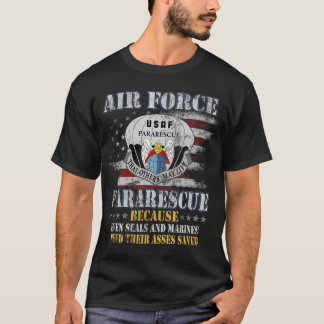 Stolzes Air Force Pararescue Veteran Vintage Flag T-Shirt