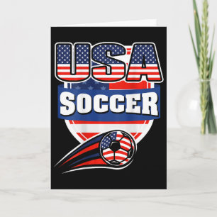 Stolzes Amerika-Fußballfans-Trikot - USA-Flagge Fo Karte