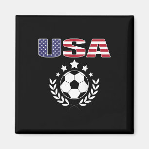 Stolzes Amerika-Fußballfans-Trikot - USA-Flagge Fo Magnet