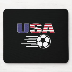 Stolzes Amerika-Fußballfans-Trikot - USA-Flagge Fo Mousepad
