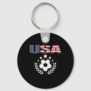 Stolzes Amerika-Fußballfans-Trikot - USA-Flagge Fo Schlüsselanhänger