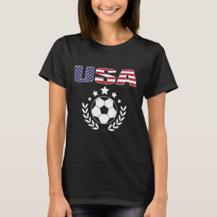 Stolzes Amerika-Fußballfans-Trikot - USA-Flagge Fo T-Shirt