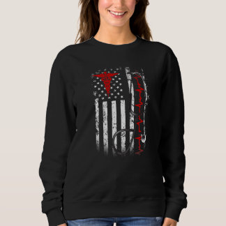 Stolzes Amerikanisches Medizinisches Personal Kran Sweatshirt