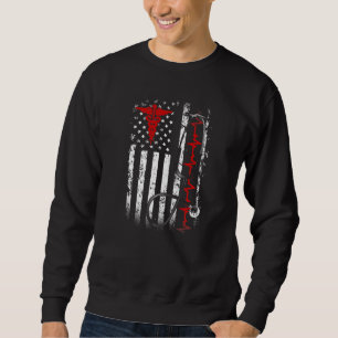 Stolzes amerikanisches medizinisches Pflegepersona Sweatshirt