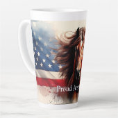 Stolzes amerikanisches Pferd Milchtasse (Linke Ecke)