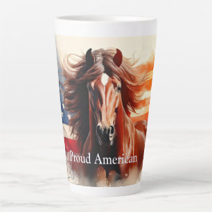 Stolzes amerikanisches Pferd Milchtasse
