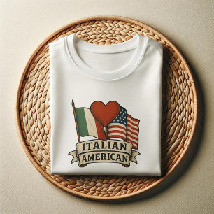 Stolzes amerikanisches Shirt Duale Flaggen für d