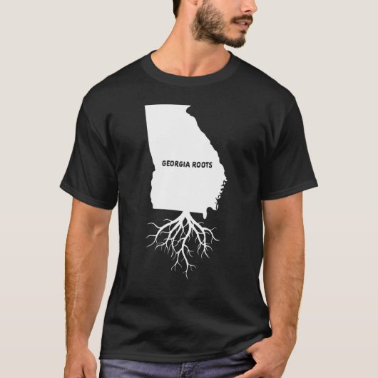 Stolzes amerikanisches Wachstum mit Staat in Georg T-Shirt (Vorderseite)