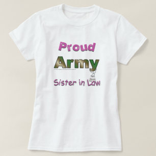 Stolzes Armee-Schwägerin-T-Shirt T-Shirt