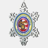Stolzes Armeekonzern Korps Veteran Schneeflocken Zinn-Ornament (Rechts)