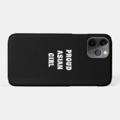 Stolzes Asienmädchen, Schwarz-weiß Case-Mate iPhone Hülle (Rückseite (Horizontal))