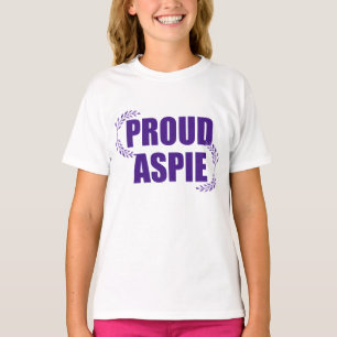 Stolzes Aspie Hübsches Lila Asperger-Syndrom Kinde T-Shirt
