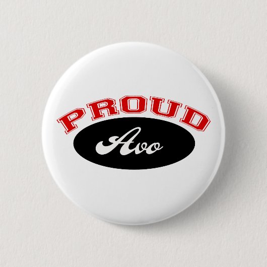 Stolzes Avo Button (Vorderseite)