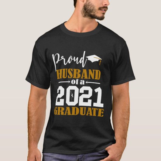 Stolzes Band eines Graduate White 2021 T-Shirt (Vorderseite)