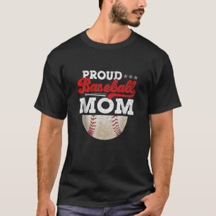 Stolzes Baseball-Mama-Muttertagsball-Vintages Spie T-Shirt