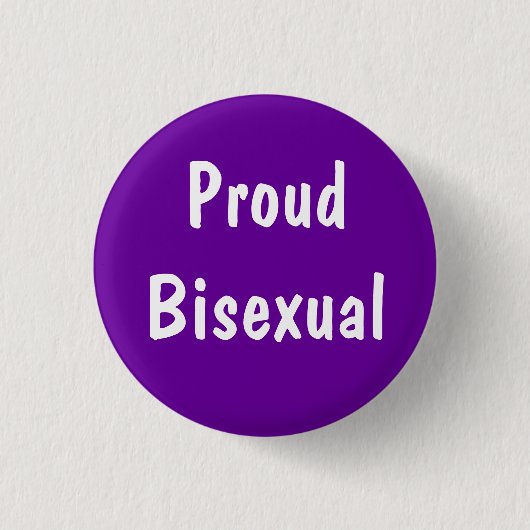 Stolzes Bisexual-Abzeichen Button (Vorderseite)