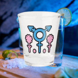 Stolzes Blüten Shotglas Schnapsglas