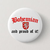 Stolzes Bohemisches Button (Vorderseite)