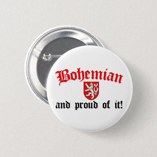 Stolzes Bohemisches Button (Vorne & Hinten)