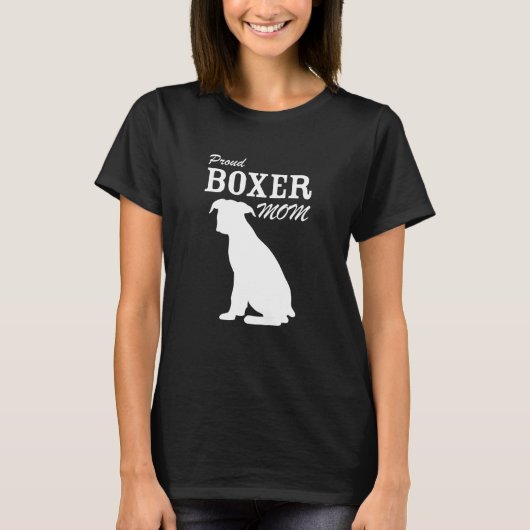 Stolzes Boxer-Mama-Shirt T-Shirt (Vorderseite)