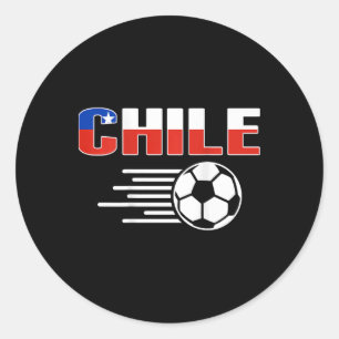 Stolzes Chile-Fußball-Liebhaber-Trikot Stolz Chile Runder Aufkleber