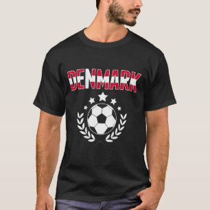 Stolzes Dänemark Fußball Fans Trikot - Unterstütze T-Shirt
