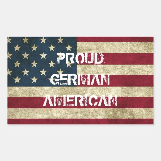 Stolzes deutsch-amerikanisches Sticker (Vorderseite)