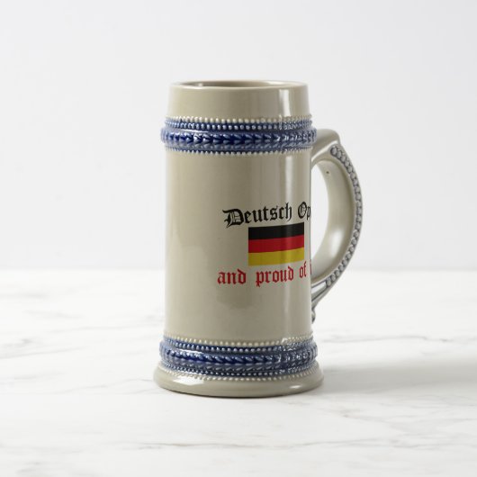 Stolzes Deutsch Opa Bierglas (VorderseiteRechts)