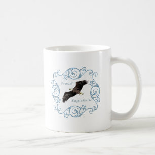 Stolzes Eagleholic Blau Kaffeetasse