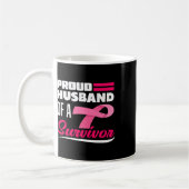 Stolzes Ehemann einer überlebenden Ehefrau Brustkr Kaffeetasse (Links)
