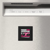 Stolzes Ehemann einer überlebenden Ehefrau Brustkr Magnet (In Situ (Geschirrspüler))