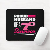 Stolzes Ehemann einer überlebenden Ehefrau Brustkr Mousepad (Mit Mouse)
