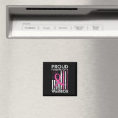 Stolzes Ehemann eines Brustkrebses eines Kriegers Magnet (In Situ (Geschirrspüler))