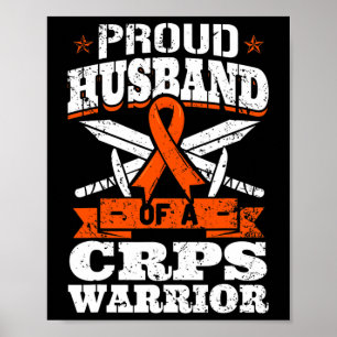Stolzes Ehemann eines CRPS-Warrior RSD-Sensibilisi Poster