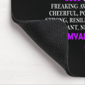 Stolzes Ehemann Fibromyalgie Krieger T Mousepad (Ecke)