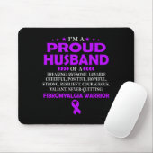 Stolzes Ehemann Fibromyalgie Krieger T Mousepad (Mit Mouse)