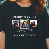 Stolzes Eltern eines Graduate DREI Foto Abschluss T-Shirt