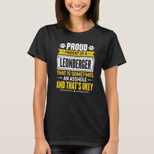 Stolzes Eltern eines Vaters eines Leonberger Hunde T-Shirt
