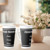 Stolzes Eltern mit Individuellen Namen Milchtasse