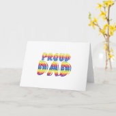 Stolzes Elternteil-Gay Pride-des Vater-LGBT der Karte (Gelbe Blume)