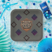 Stolzes Erbe lebt auf Papierplatten Pappteller (Party)