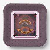 Stolzes Erbe lebt weiter Pappteller (Vorderseite)