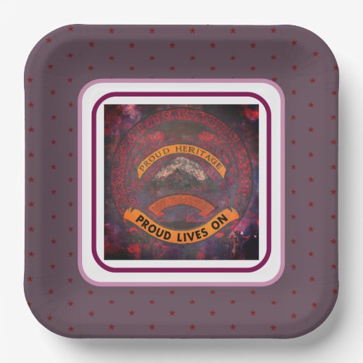 Stolzes Erbe lebt weiter Pappteller (Vorderseite)