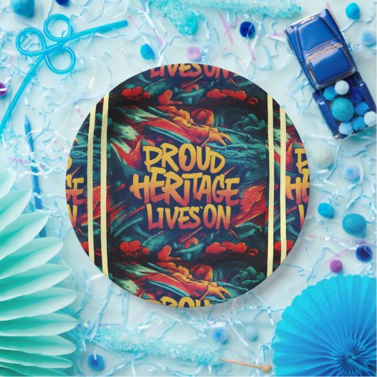 Stolzes Erbe lebt weiter Pappteller (Party)