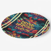 Stolzes Erbe lebt weiter Pappteller (Schrägansicht)