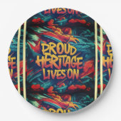 Stolzes Erbe lebt weiter Pappteller (Vorderseite)
